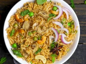 Mushroom Pulao Rice